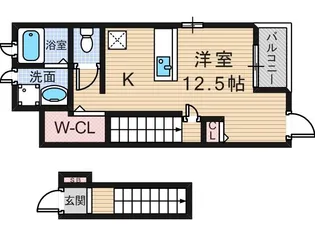 サンフルールMD【2階】の間取り