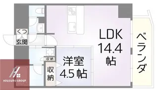 セレニテ梅田北Premium【1204号室】の間取り
