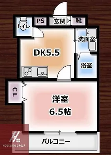 カサベージュ天神橋【901号室】の間取り