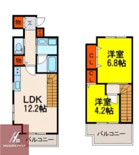 オースティ北梅田【501号室】の間取り