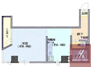 伊藤谷町ビル【502号室】の間取り