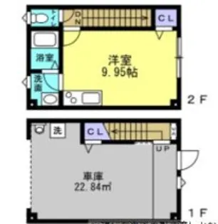 GARAGE HOUSE WOODSの間取り