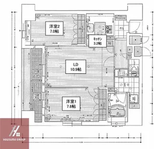 リーガル梅田Ⅱ【11階】の間取り