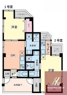 第二和光ハイツ【5階】の間取り