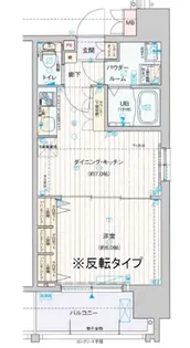 クリスタルグランツ谷町【4階】の間取り