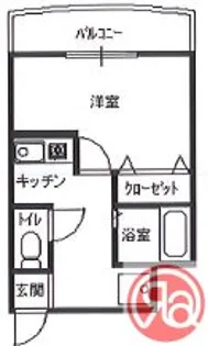 ピュアサクラ松屋町【4階】の間取り