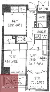 グランピア中央【712号室】の間取り