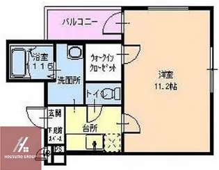 フジパレス深江橋1番館【102号室】の間取り