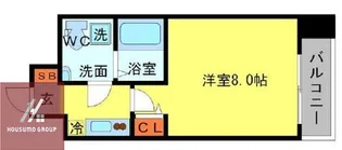 SERENiTE北浜【10階】の間取り