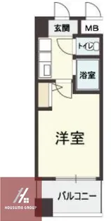 HOPE CITY天神橋【2階】の間取り