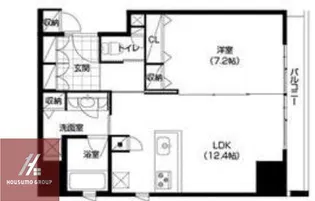 アーバネックス淀屋橋【1105号室】の間取り