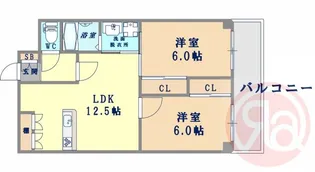 エバーグリーン山之内【4階】の間取り