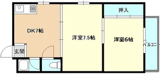 タカイレジデンス【2階】の間取り