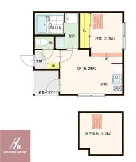 ハーモニーテラス大宮Ⅲ【1階】の間取り