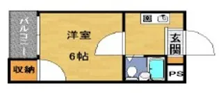 ロイヤルヴィラあべの【2階】の間取り
