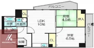 シーズ梅田東【4階】の間取り