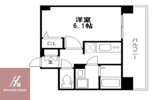 エスリード南森町【506号室】の間取り