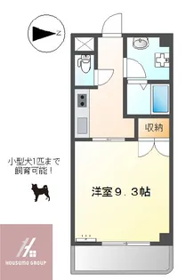 ラナップスクエア大阪城西【11階】の間取り