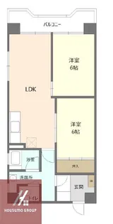 ドルミ城北【4階】の間取り