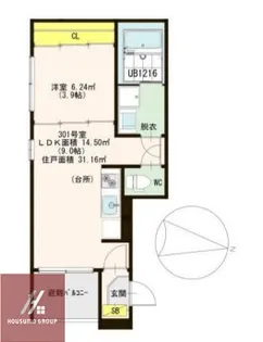 stage今福西【1階】の間取り