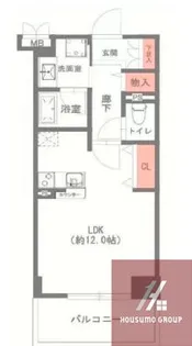 エスリード長堀タワー【7階】の間取り