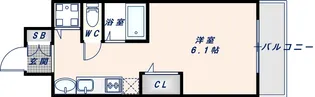 プレサンス大阪城公園パークプレイス【2階】の間取り
