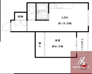 エバーグリーン【3階】の間取り