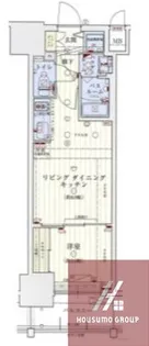 スワンズシティ谷町ブリエ【9階】の間取り