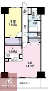 エスヴェール北梅田【4階】の間取り