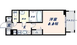 エスリード大阪CENTRAL AVENUE【11階】の間取り