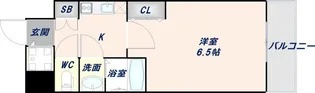 スワンズシティ大阪エスクレア【8階】の間取り