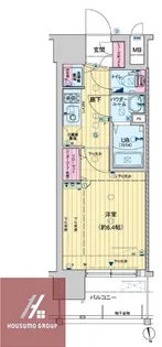 レオンコンフォート京橋【11階】の間取り