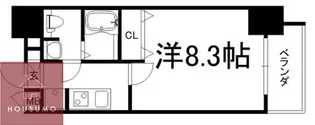 アドバンス大阪城エストレージャ【9階】の間取り