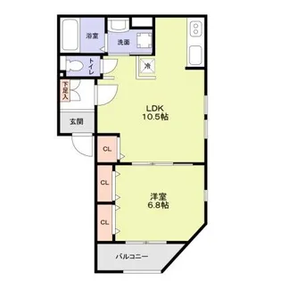 CasaMia天茶【2階】の間取り