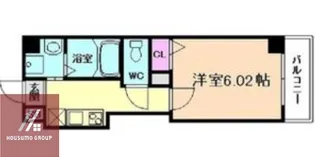 Kalmia北梅田【5階】の間取り