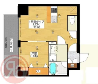 ブエナビスタ難波サウスタワー【6階】の間取り