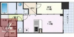 la Waison NAMBA west【2階】の間取り