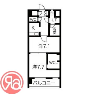 THE MUSIC COURT【6階】の間取り