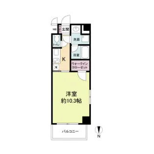フレンシアノイエ内本町【9階】の間取り