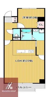 ハイマート南森町【4階】の間取り