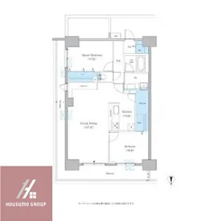 グランセジュール大国町【6階】の間取り