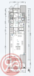 ソルテラスNAMBAフロント【8階】の間取り