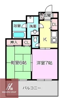 エトワール北梅田【0501号室】の間取り