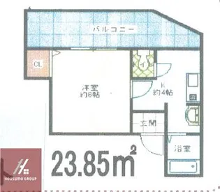 ベルエーキップ【6階】の間取り