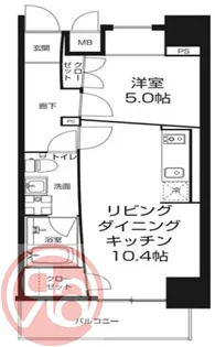 URBAN FLATS中之島【3階】の間取り
