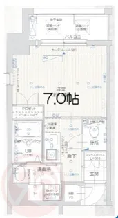 エイペックス京町堀【6階】の間取り