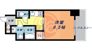 LUMINOUS天王寺舟橋【4階】の間取り