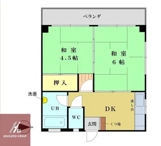 なにわビル【303号室】の間取り
