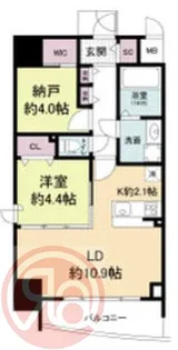 セレニテフラン難波【7階】の間取り