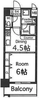 ブランクレール谷町【14階】の間取り